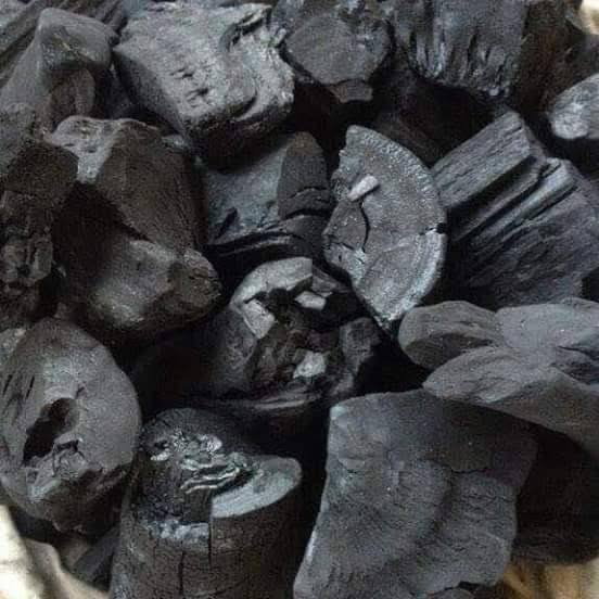 Hard wood charcoal