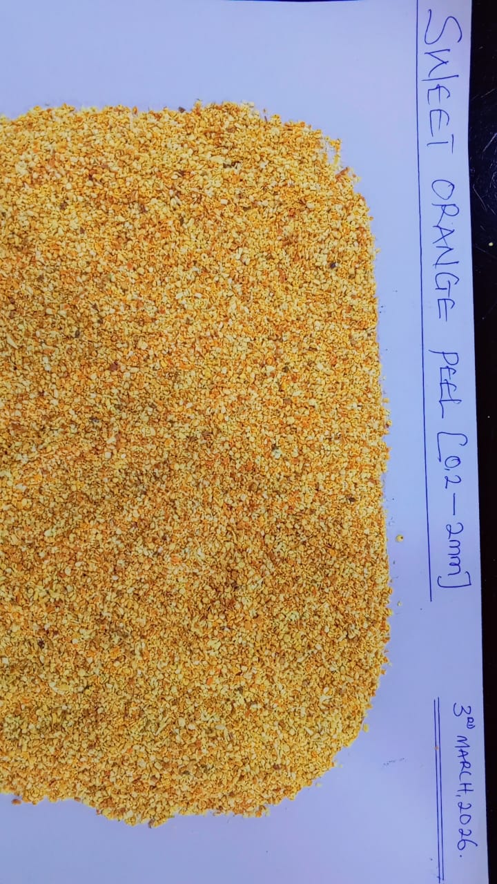 Dried orange peels